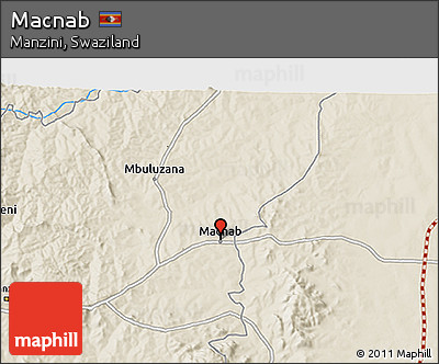 Shaded Relief 3D Map of Macnab