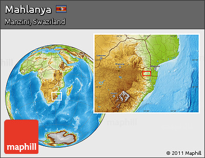 Physical Location Map of Mahlanya