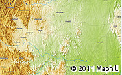 Physical Map of Mbabane