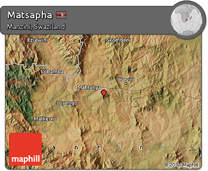 Satellite Map of Matsapha