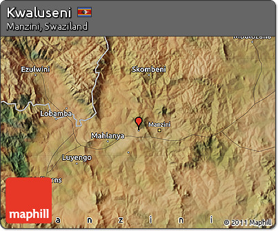 Satellite Map of Kwaluseni