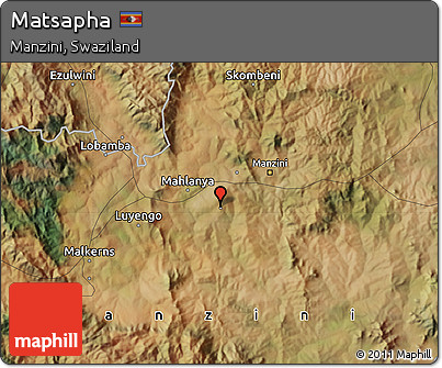 Satellite Map of Matsapha
