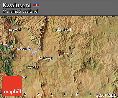 Satellite Map of Kwaluseni