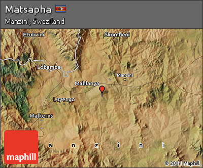 Satellite Map of Matsapha