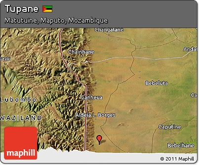 Satellite Panoramic Map of Tupane