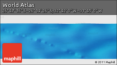 Physical Panoramic Map of the Area around 26° 30' 51" S, 32° 13' 30" W