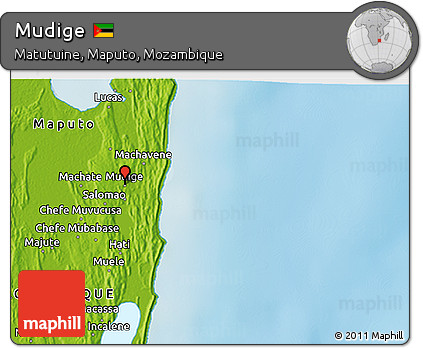 Physical 3D Map of Mudige