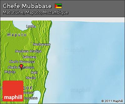 Physical 3D Map of Chefe Mubâbase