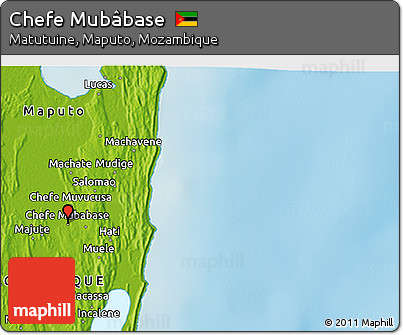 Physical 3D Map of Chefe Mubâbase