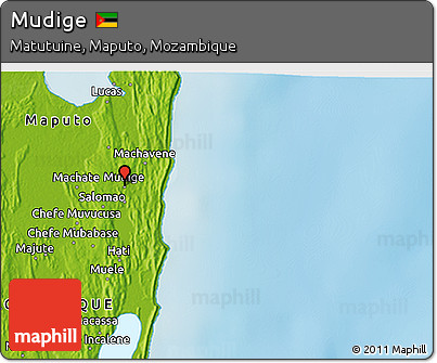 Physical 3D Map of Mudige