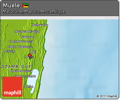 Physical 3D Map of Muele