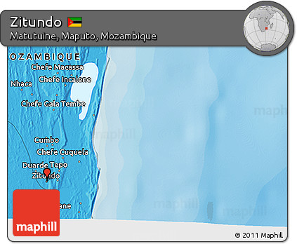 Political 3D Map of Zitundo