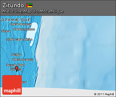 Political 3D Map of Zitundo
