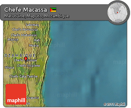 Satellite 3D Map of Chefe Macassa