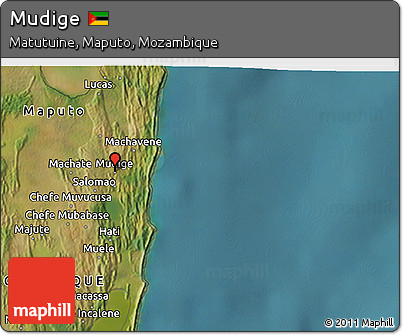 Satellite 3D Map of Mudige