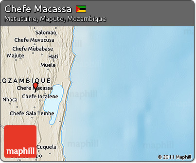 Shaded Relief 3D Map of Chefe Macassa