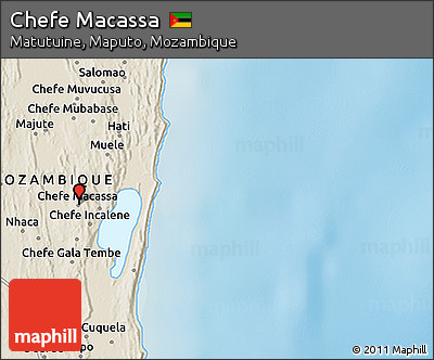 Shaded Relief 3D Map of Chefe Macassa