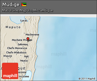 Shaded Relief 3D Map of Mudige