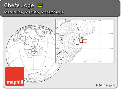 Blank Location Map of Chefe Joge