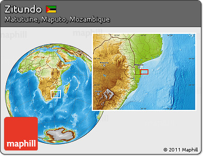 Physical Location Map of Zitundo