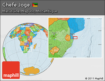 Political Location Map of Chefe Joge