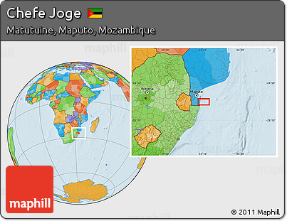 Political Location Map of Chefe Joge