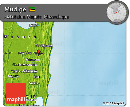 Physical Map of Mudige