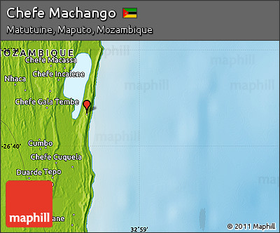 Physical Map of Chefe Machango