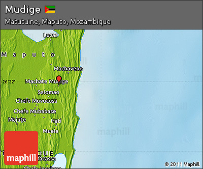 Physical Map of Mudige