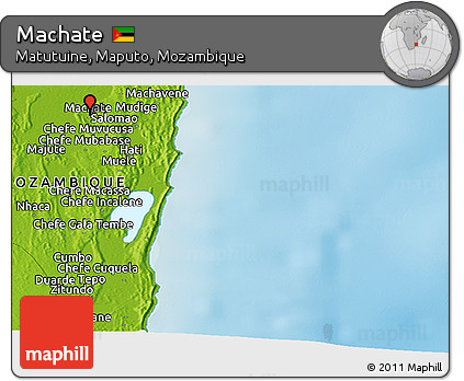 Physical Panoramic Map of Machate