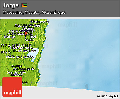 Physical Panoramic Map of Jorge