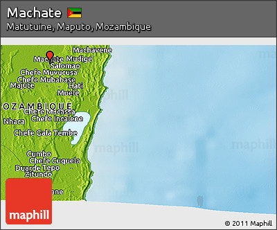 Physical Panoramic Map of Machate