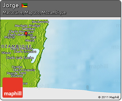Physical Panoramic Map of Jorge