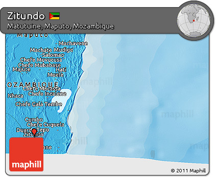Political Panoramic Map of Zitundo