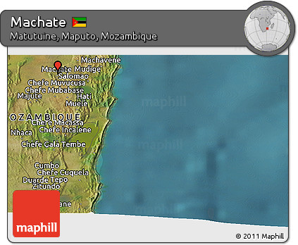 Satellite Panoramic Map of Machate