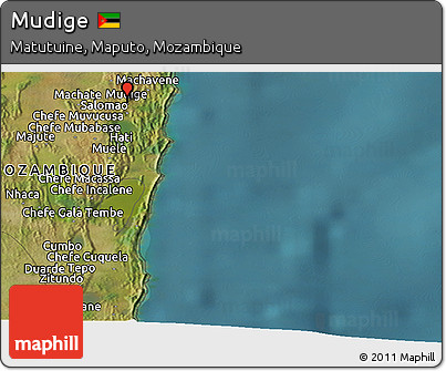 Satellite Panoramic Map of Mudige