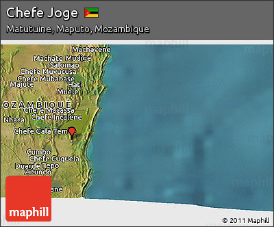 Satellite Panoramic Map of Chefe Joge