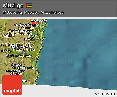 Satellite Panoramic Map of Mudige