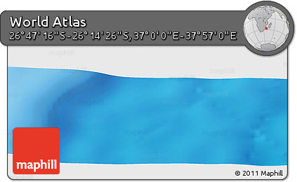 Physical Panoramic Map of the Area around 26° 30' 51" S, 37° 28' 30" E