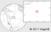 Blank Location Map of the area around 26° 30' 51" S, 39° 1' 29" W
