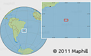 Savanna Style Location Map of the area around 26° 30' 51" S, 39° 1' 29" W