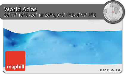 Physical Panoramic Map of the Area around 26° 30' 51" S, 3° 28' 30" E