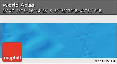 Physical Panoramic Map of the Area around 26° 30' 51" S, 40° 1' 29" E