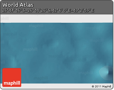 Satellite 3D Map of the Area around 26° 30' 51" S, 42° 34' 30" E