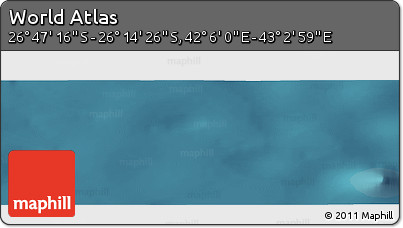 Satellite Panoramic Map of the Area around 26° 30' 51" S, 42° 34' 30" E
