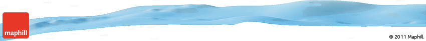 Shaded Relief Horizon Map of the Area around 26° 30' 51" S, 45° 7' 30" E