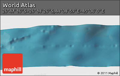 Satellite Panoramic Map of the Area around 26° 30' 51" S, 45° 7' 30" E