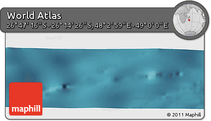 Satellite Panoramic Map of the Area around 26° 30' 51" S, 48° 31' 29" E