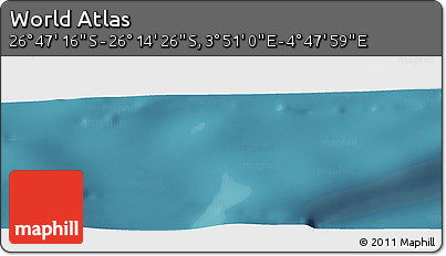 Satellite Panoramic Map of the Area around 26° 30' 51" S, 4° 19' 30" E