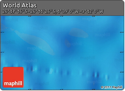 Shaded Relief Map of the Area around 26° 30' 51" S, 4° 10' 30" W